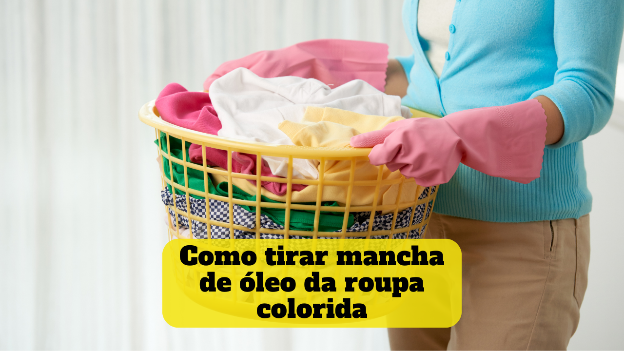 Como tirar mancha de óleo da roupa colorida DicasParaViverBem