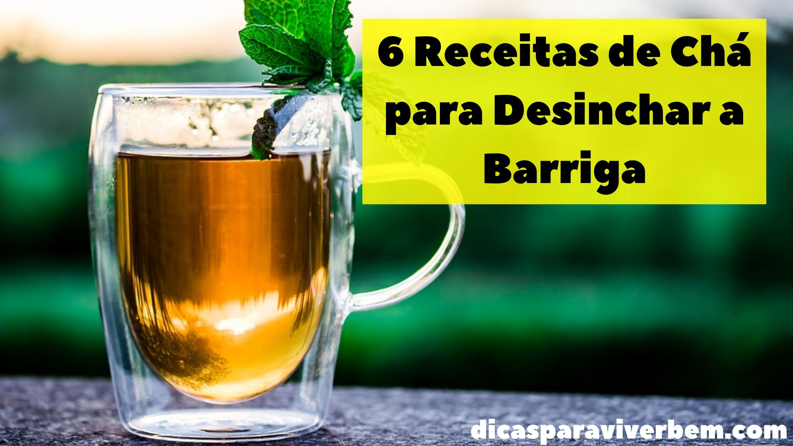 6 Receitas de Ch Para Desinchar a Barriga DicasParaViverBem